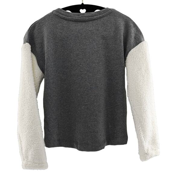 Harper Canyon Other - Girls Gray Peace Sweatshirt Colorblock Harper Canyon Size 7/8